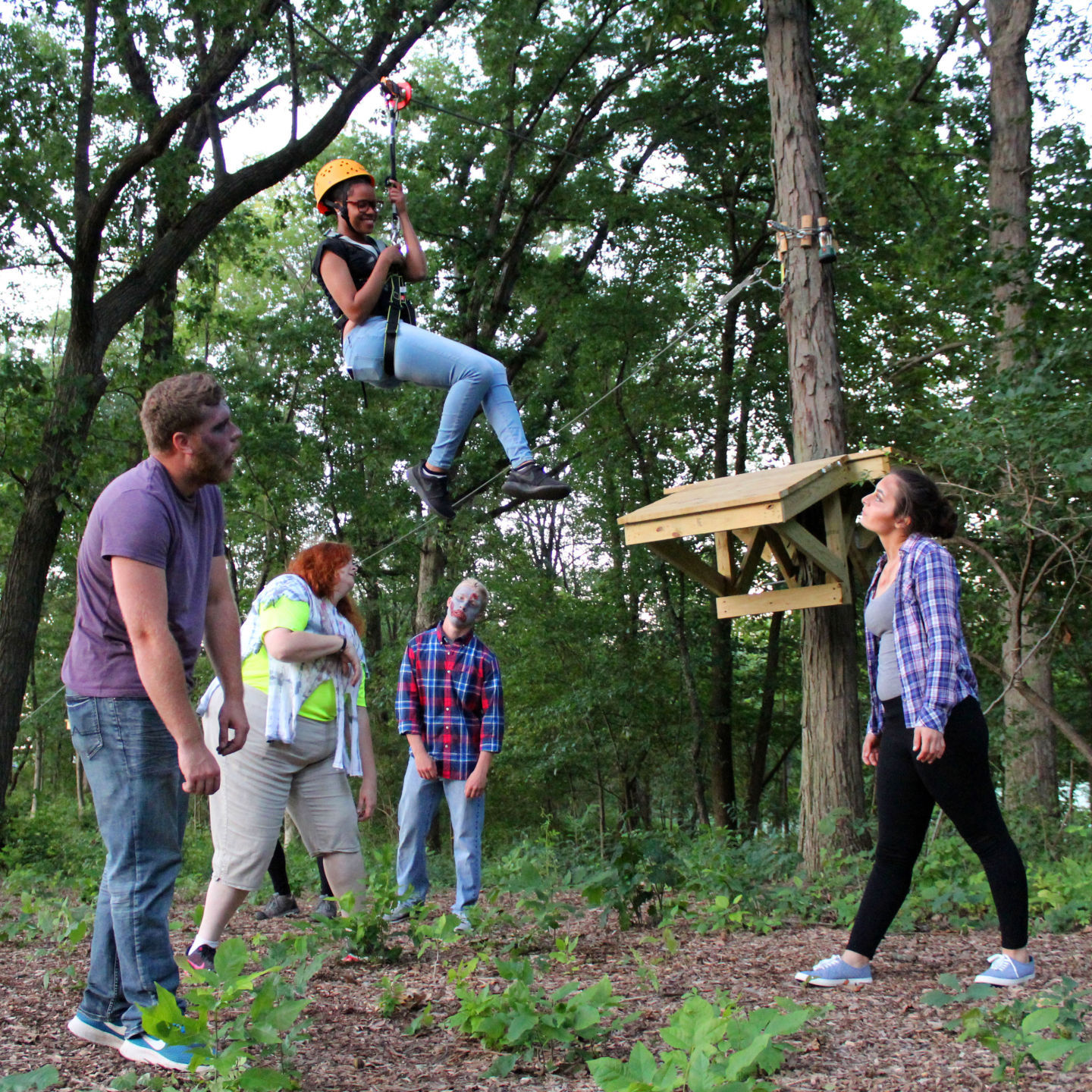 Zombie Zip Lines and Haunted Treetop Trails